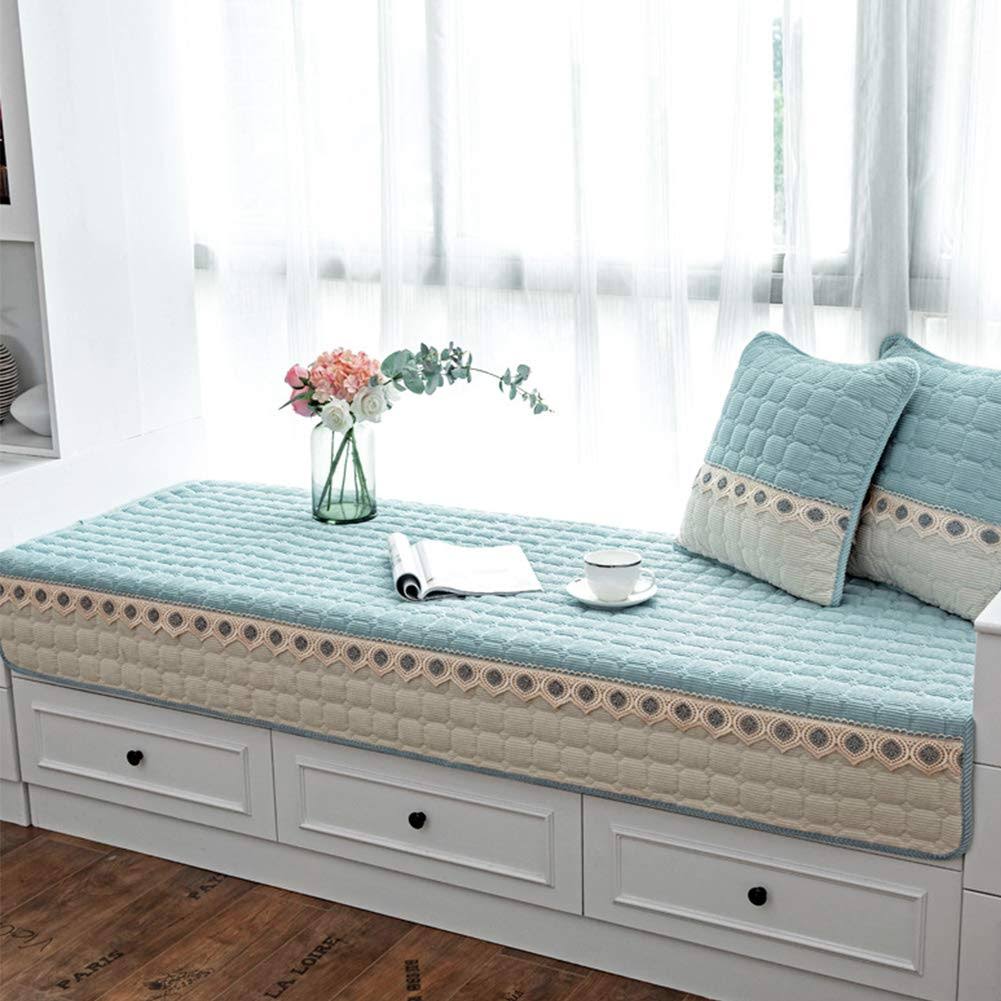 JeogYong Bay Window Cushion Seat Indoor, Farmhouse Window Seat Cushions Indoor for Bedroom, Non Slip Pads/Bay Window Sill Bench Cushions, 27.55 x