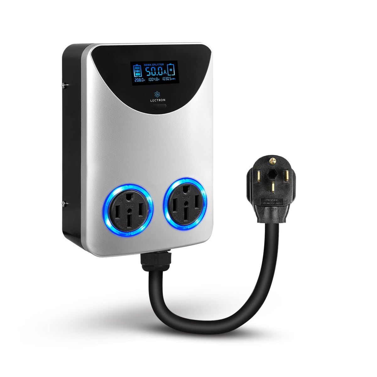 Lectron NEMA Socket Splitter - Power Your EV Charger and High - Powered Appliance from the Same Outlet (NEMA 14 - 50 to NEMA 14 - 50 / NEMA 14 - 50
